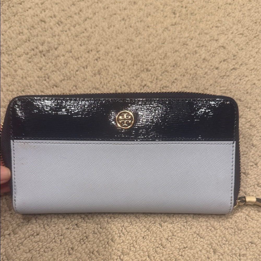 Tory Burch Navy and Blue Women's Wallet